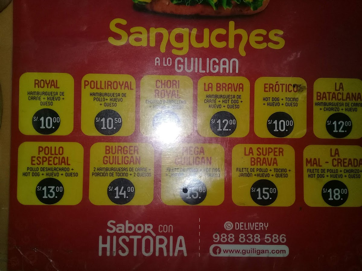 Menu Guilligan Burger.-6