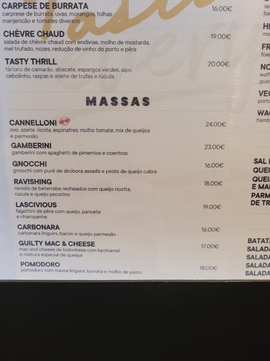 Menu Guilty By Olivier, Parque Das Nações-7