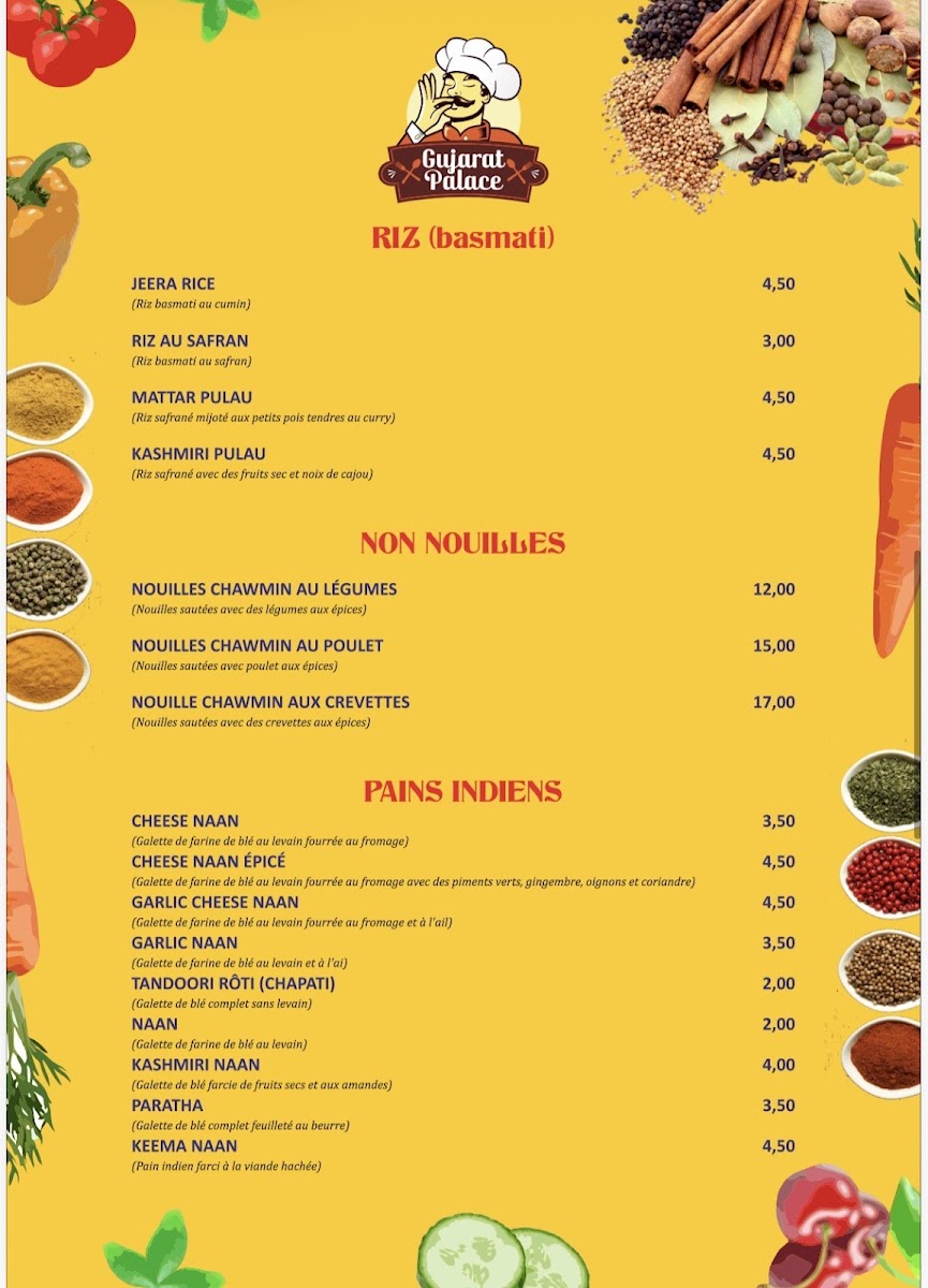 Menu Gujarat Palace Restaurant Indien-4