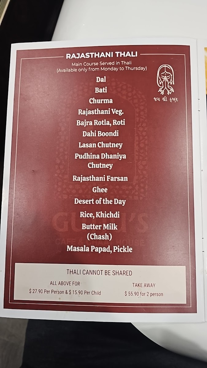 Menu Gujju's Cafe & Chat House-2