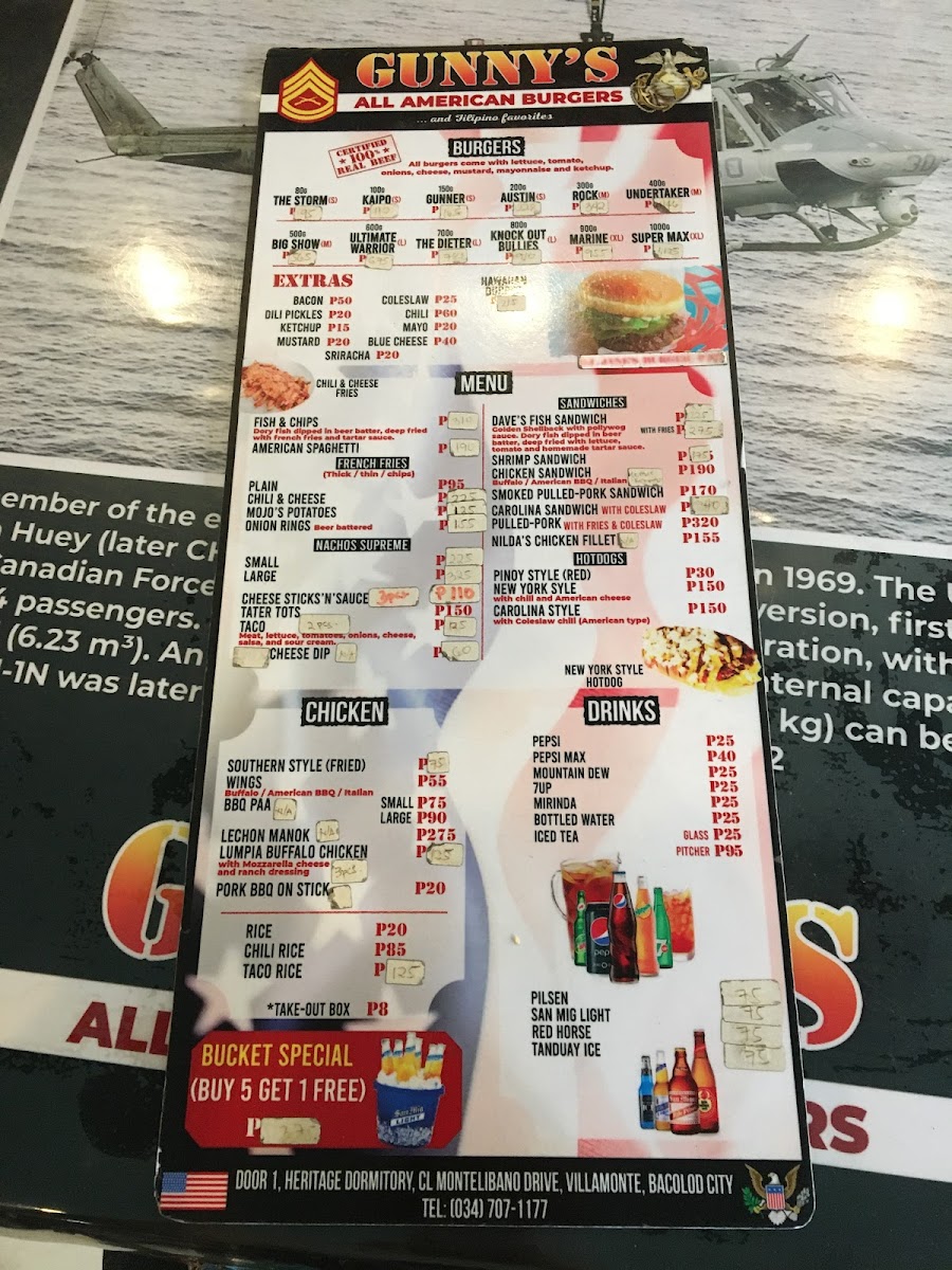 Menu Gunny's All American Burgerhouse-3