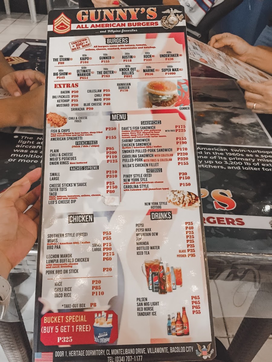 Menu Gunny's All American Burgerhouse-5