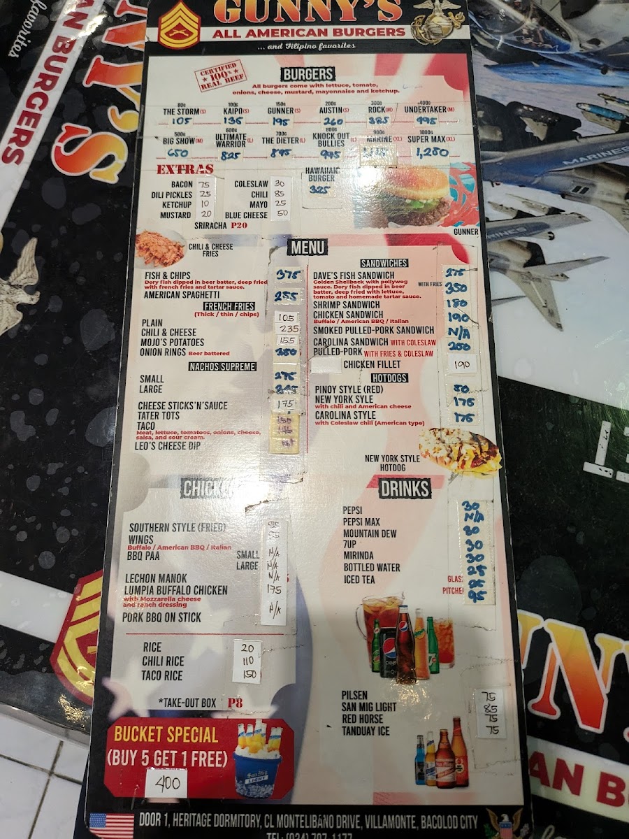 Menu Gunny's All American Burgerhouse-6