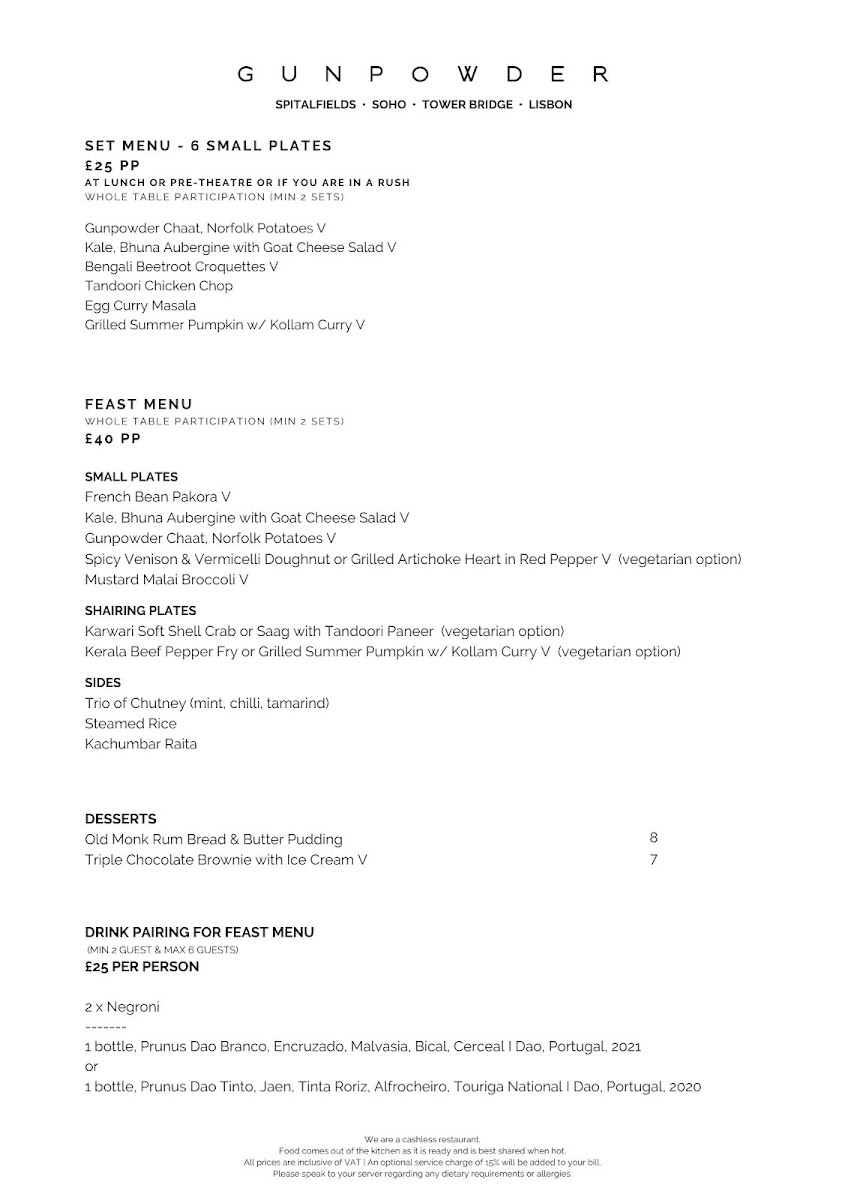 Menu Gunpowder Soho-2