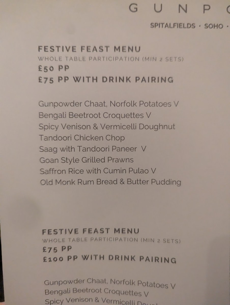 Menu Gunpowder Soho-6