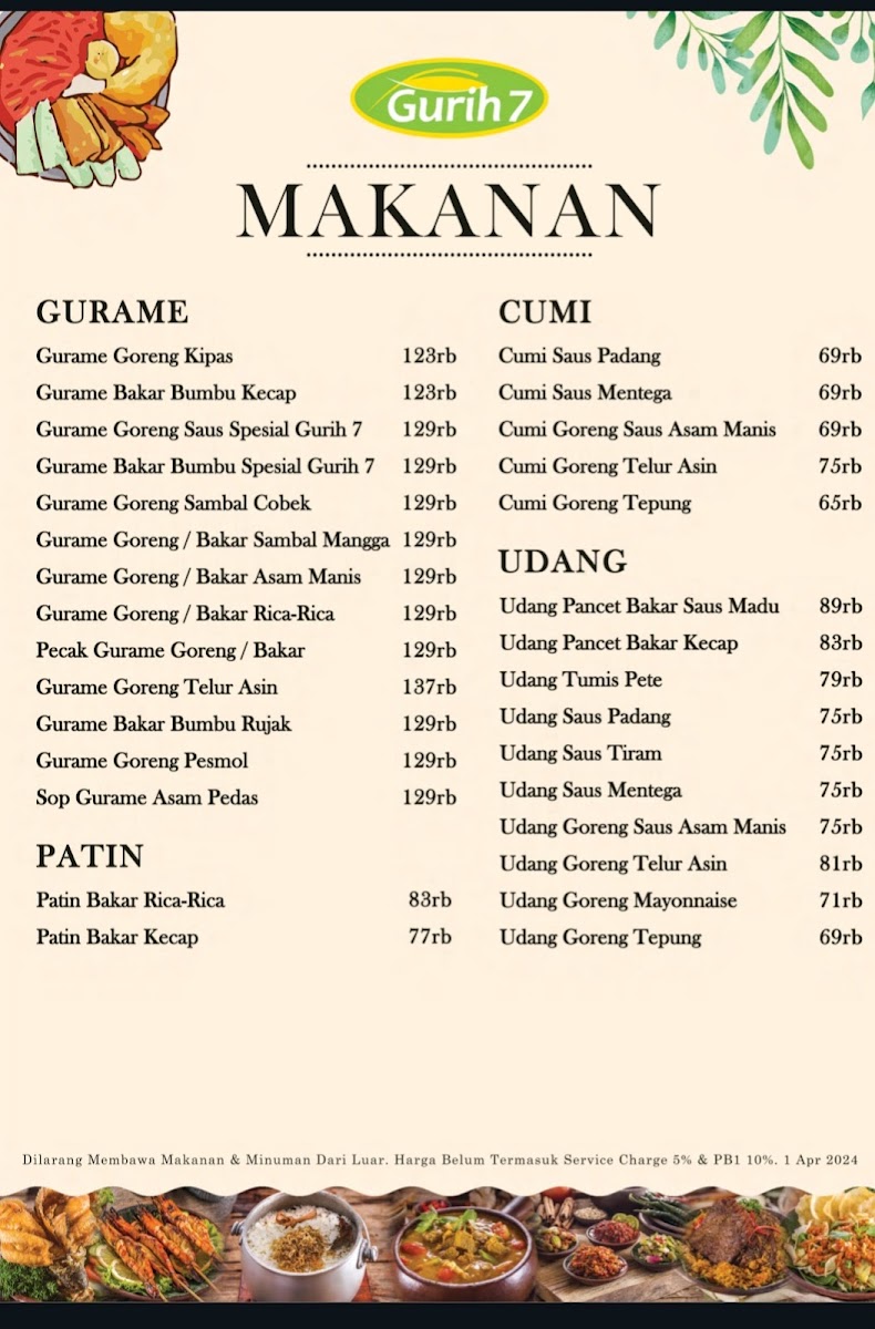 Menu Gurih 7 Bogor Indonesia-10