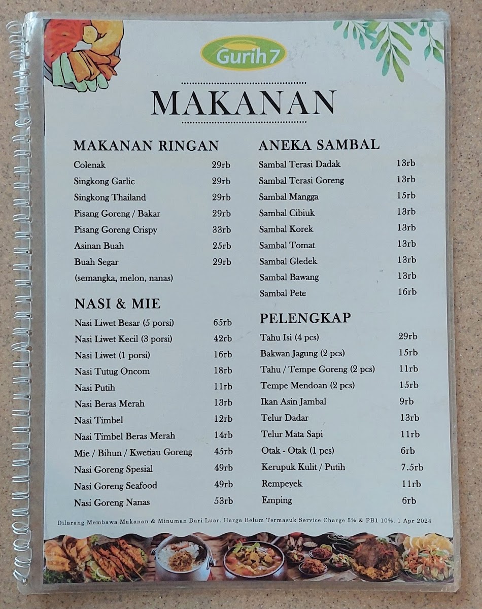 Menu Gurih 7 Bogor Indonesia-5