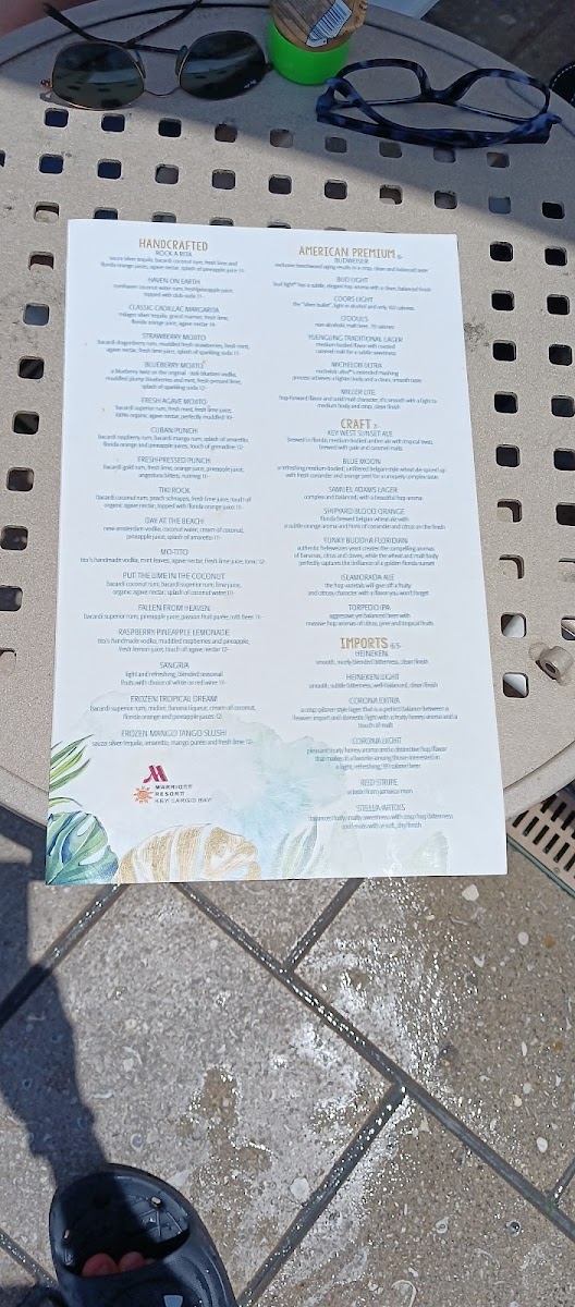 Menu Gus' Grille - Reefhouse Resort & Marina-10