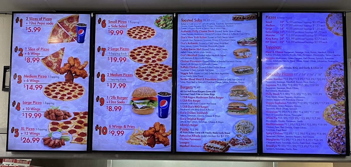 Menu Gus's New York Pizza-4