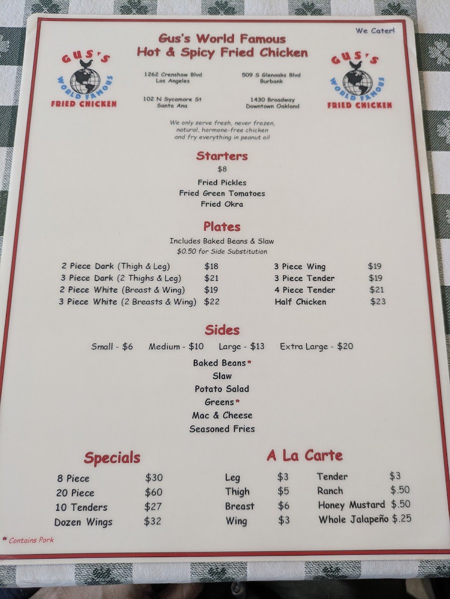 Menu Gus's World Famous Fried Chicken-3