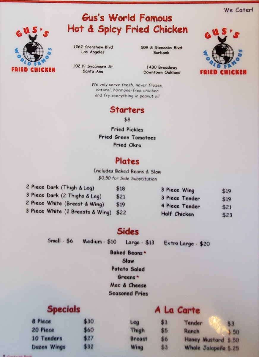 Menu Gus's World Famous Fried Chicken-6