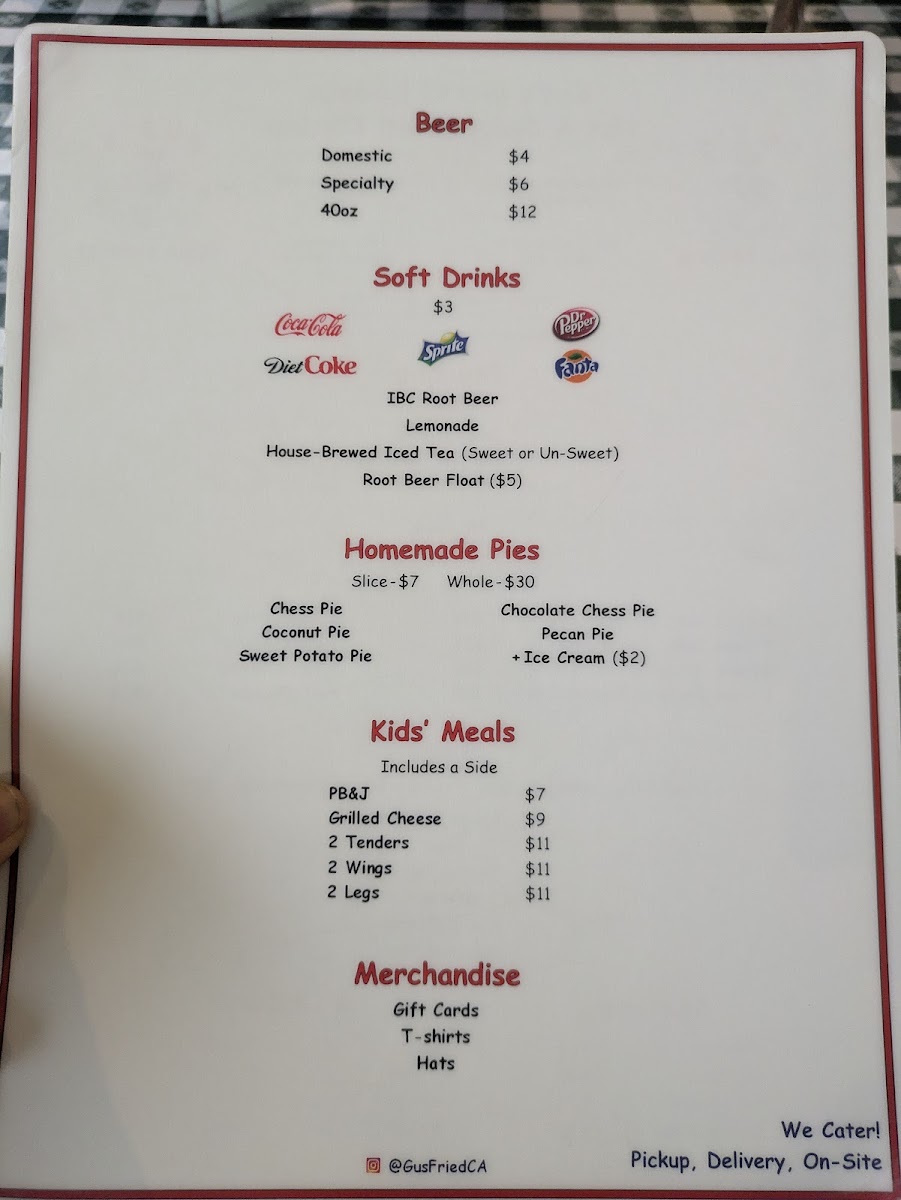 Menu Gus's World Famous Fried Chicken-7