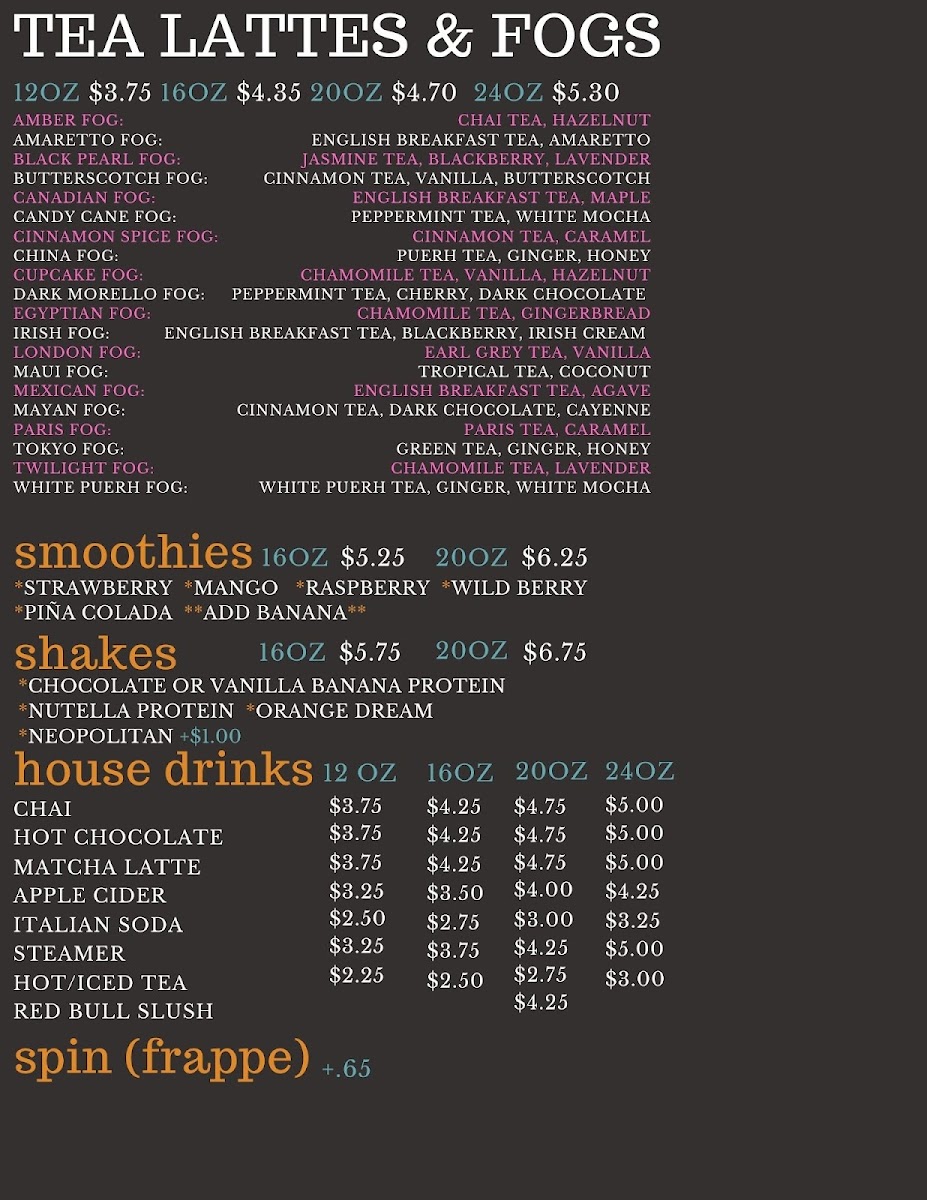 Menu Gusto Coffee Shop - Creekside-2