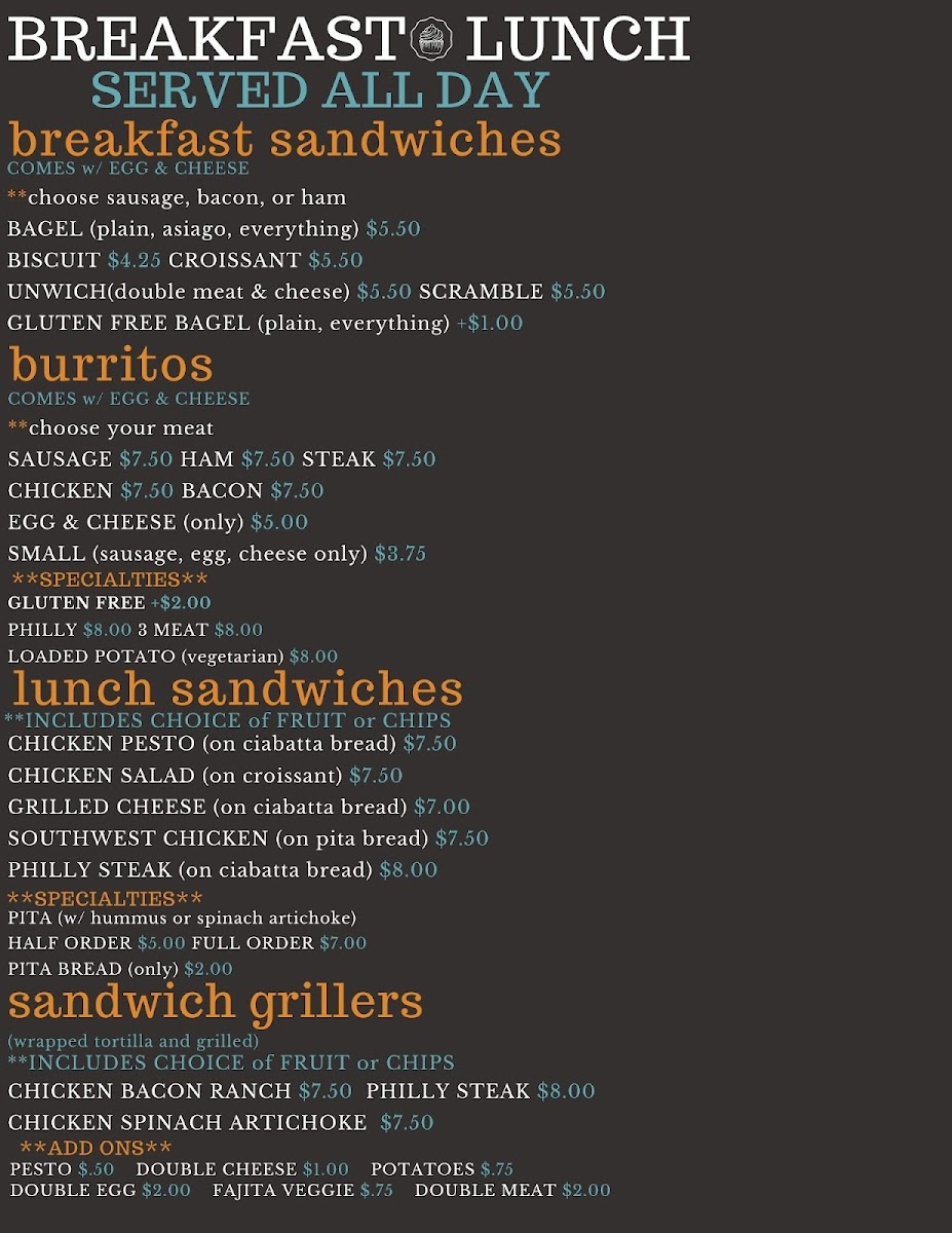 Menu Gusto Coffee Shop - Creekside-4