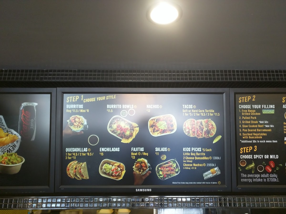 Menu Guzman Y Gomez - Canberra Centre-2