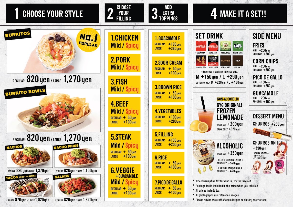 Menu Guzman Y Gomez Harajuku-2