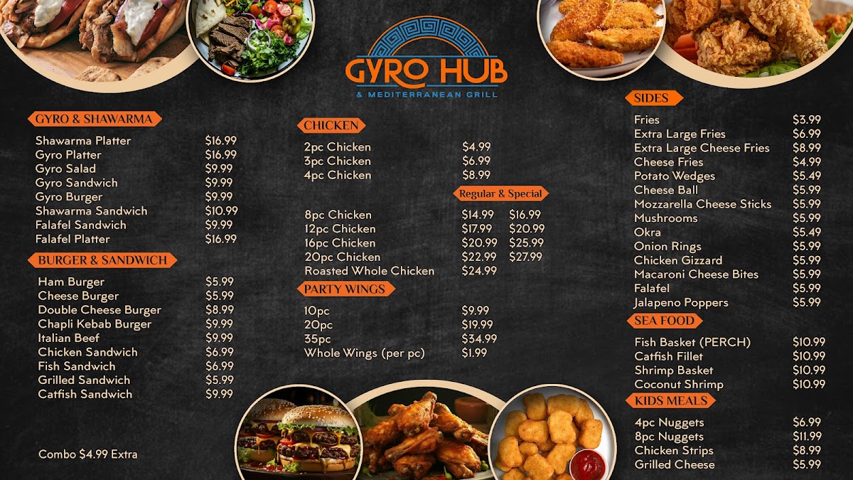 Menu Gyro Hub & Mediterranean Grill-1