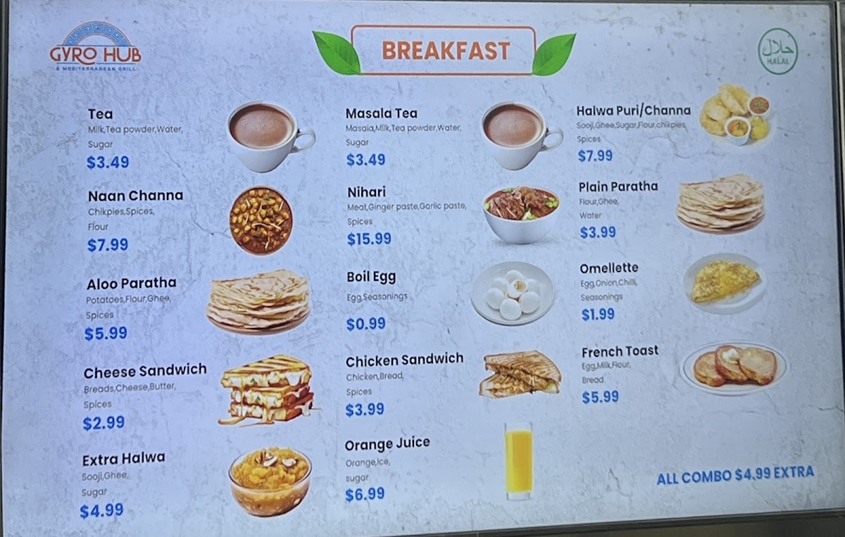 Menu Gyro Hub & Mediterranean Grill-4