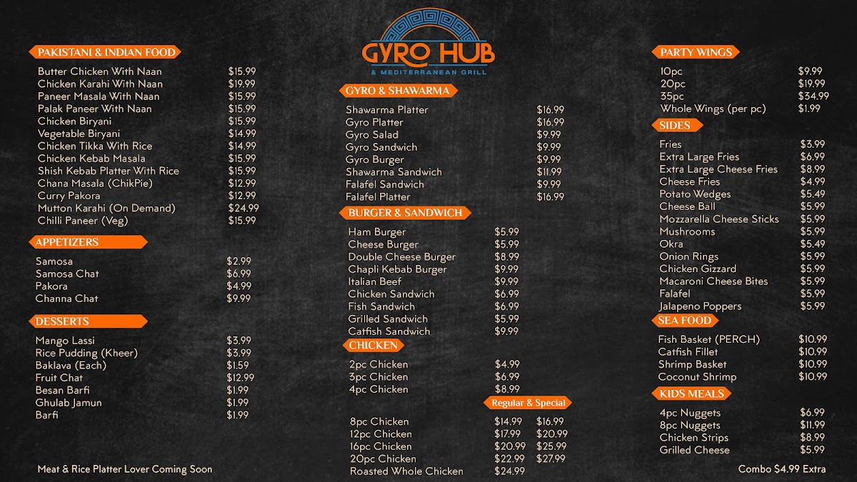 Menu Gyro Hub & Mediterranean Grill-5