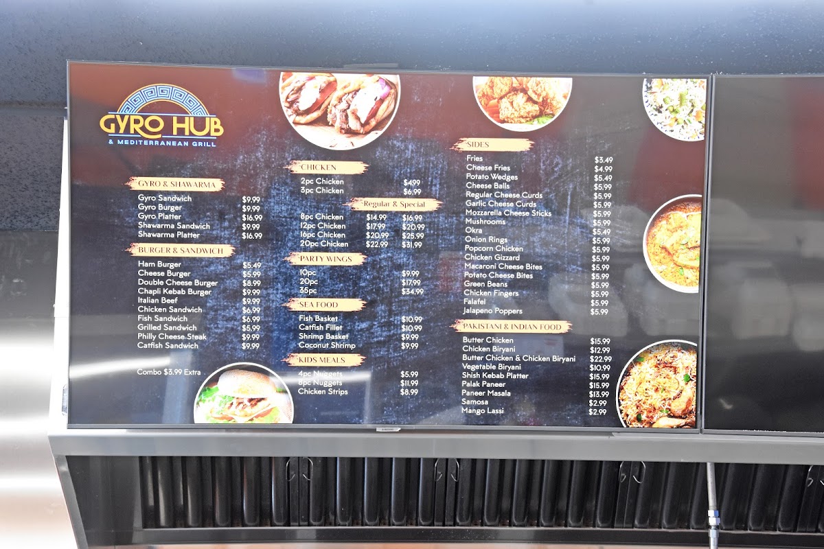 Menu Gyro Hub & Mediterranean Grill-9