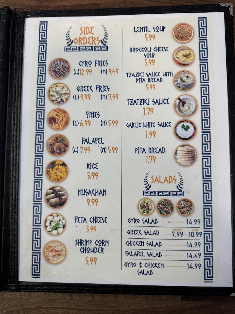 Menu Gyro Star-8