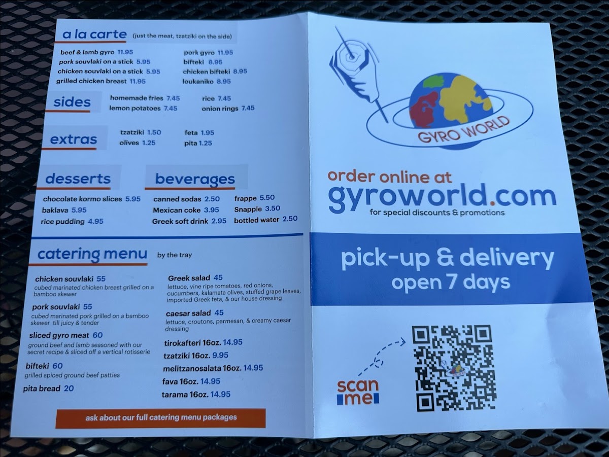 Menu Gyro World Flushing-9