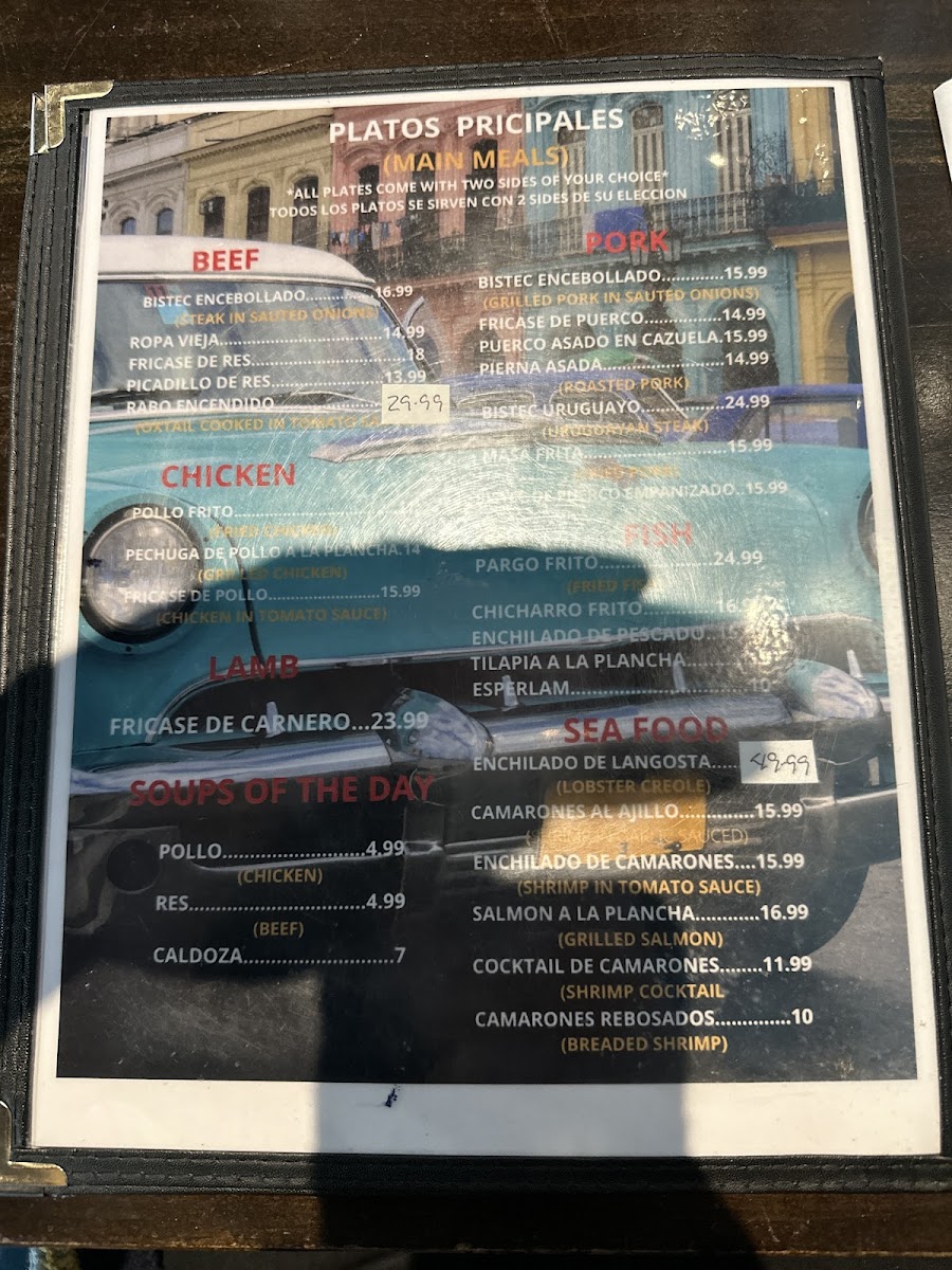 Menu Habana Blue Bar - Restaurant-2