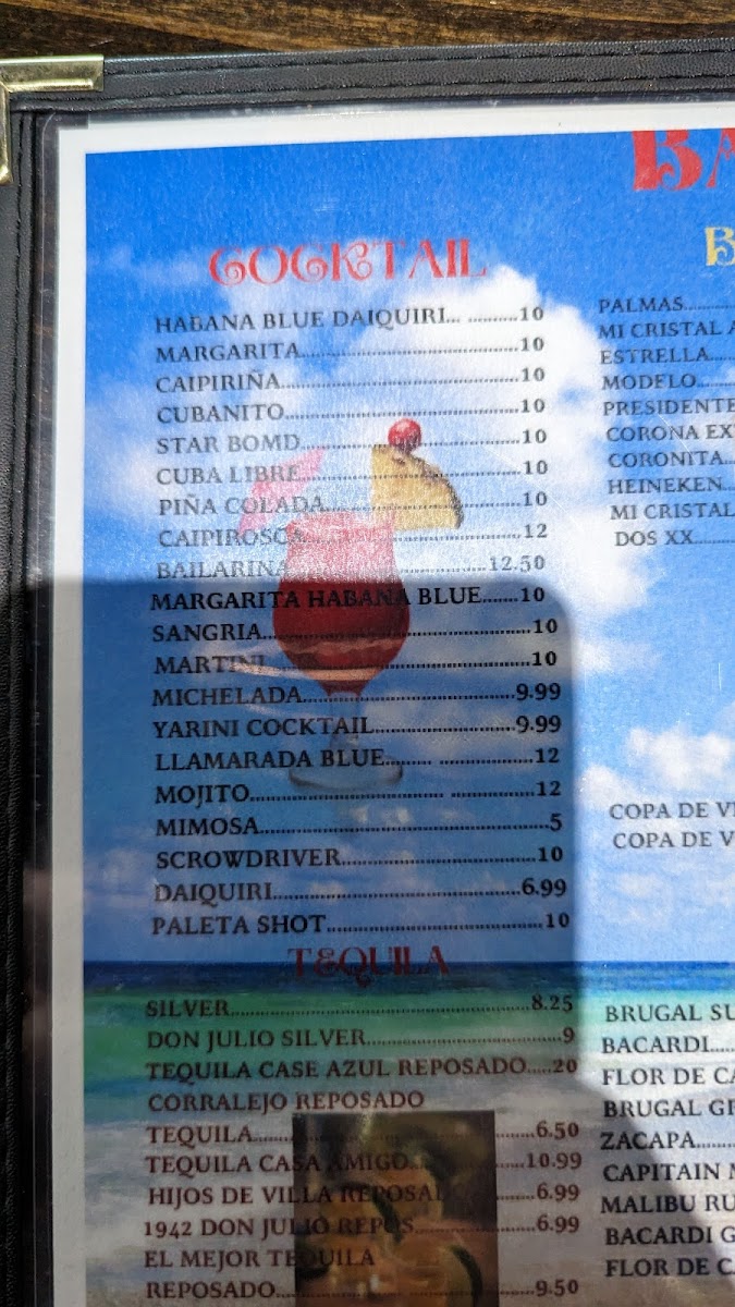 Menu Habana Blue Bar - Restaurant-4