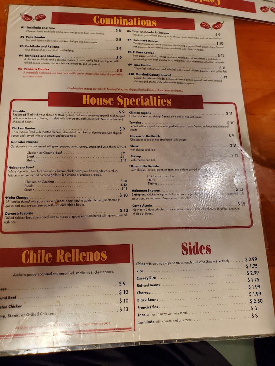 Menu Habanero Mexican Grill-10