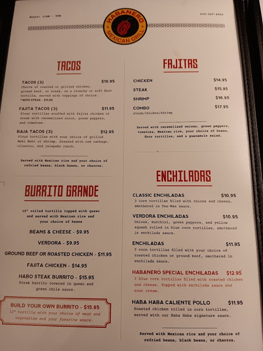 Menu Habanero Mexican Grill-3