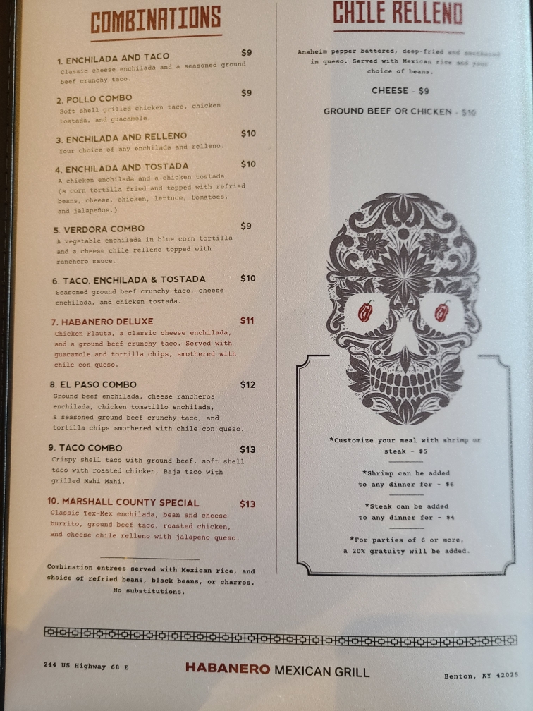 Menu Habanero Mexican Grill-6