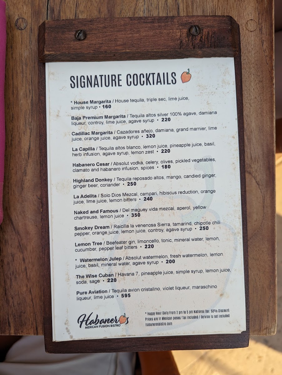 Menu Habaneros Bistro-3