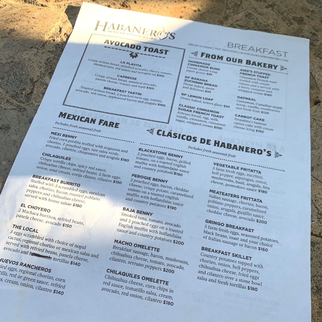 Menu Habaneros Bistro-5