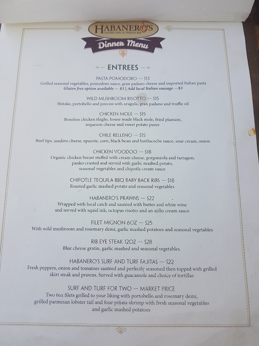 Menu Habaneros Bistro-7