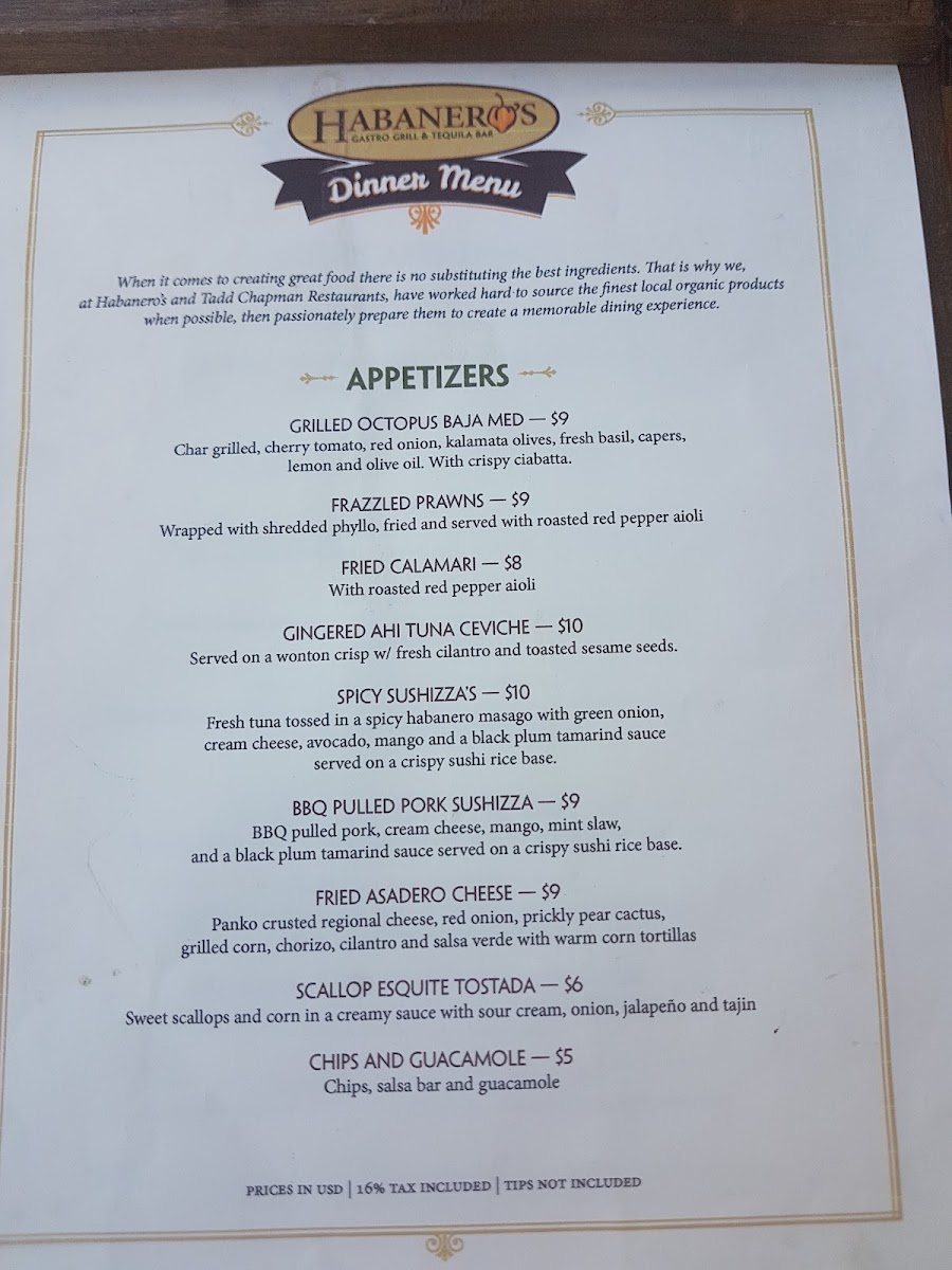 Menu Habaneros Bistro-8