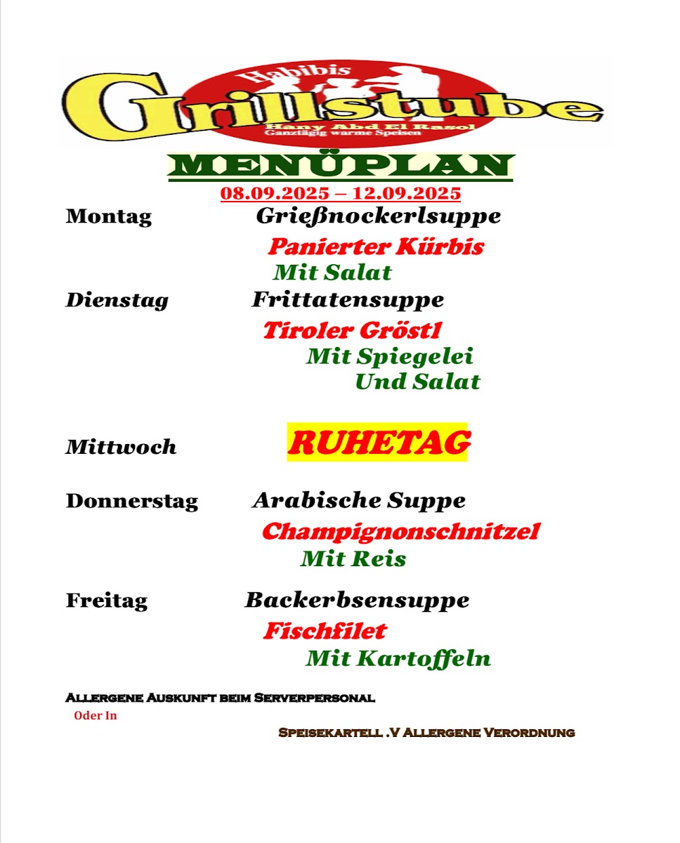 Menu Habibi's Grillstube-10