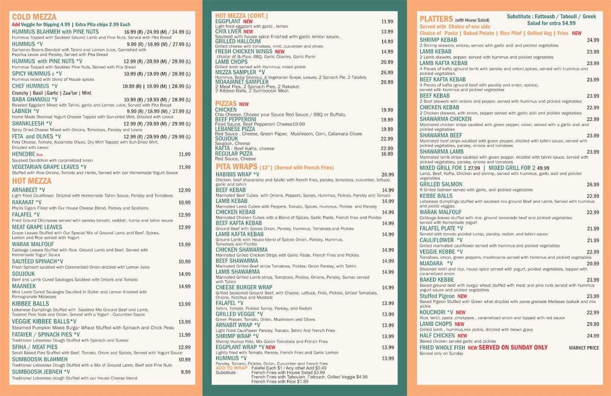 Menu Habibi's Middle Eastern Kitchen-2