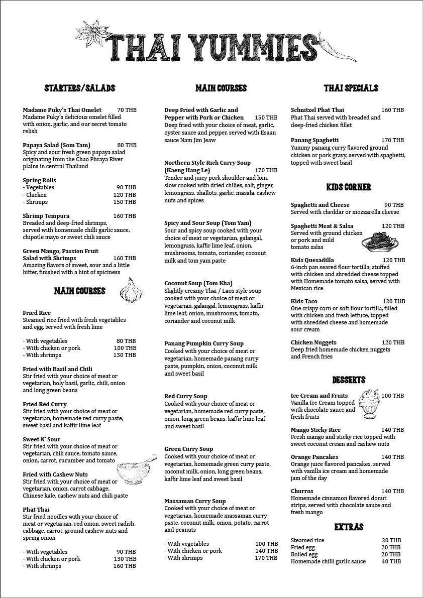 Menu Hacienda Happy Days Restaurant-2