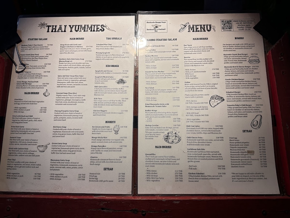 Menu Hacienda Happy Days Restaurant-4
