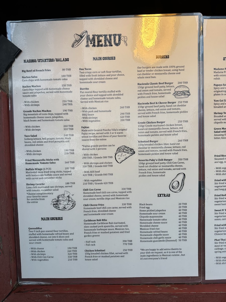 Menu Hacienda Happy Days Restaurant-7