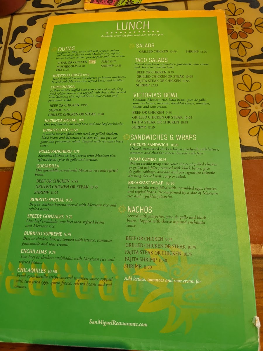 Menu Hacienda San Miguel: House Of Tequila-7