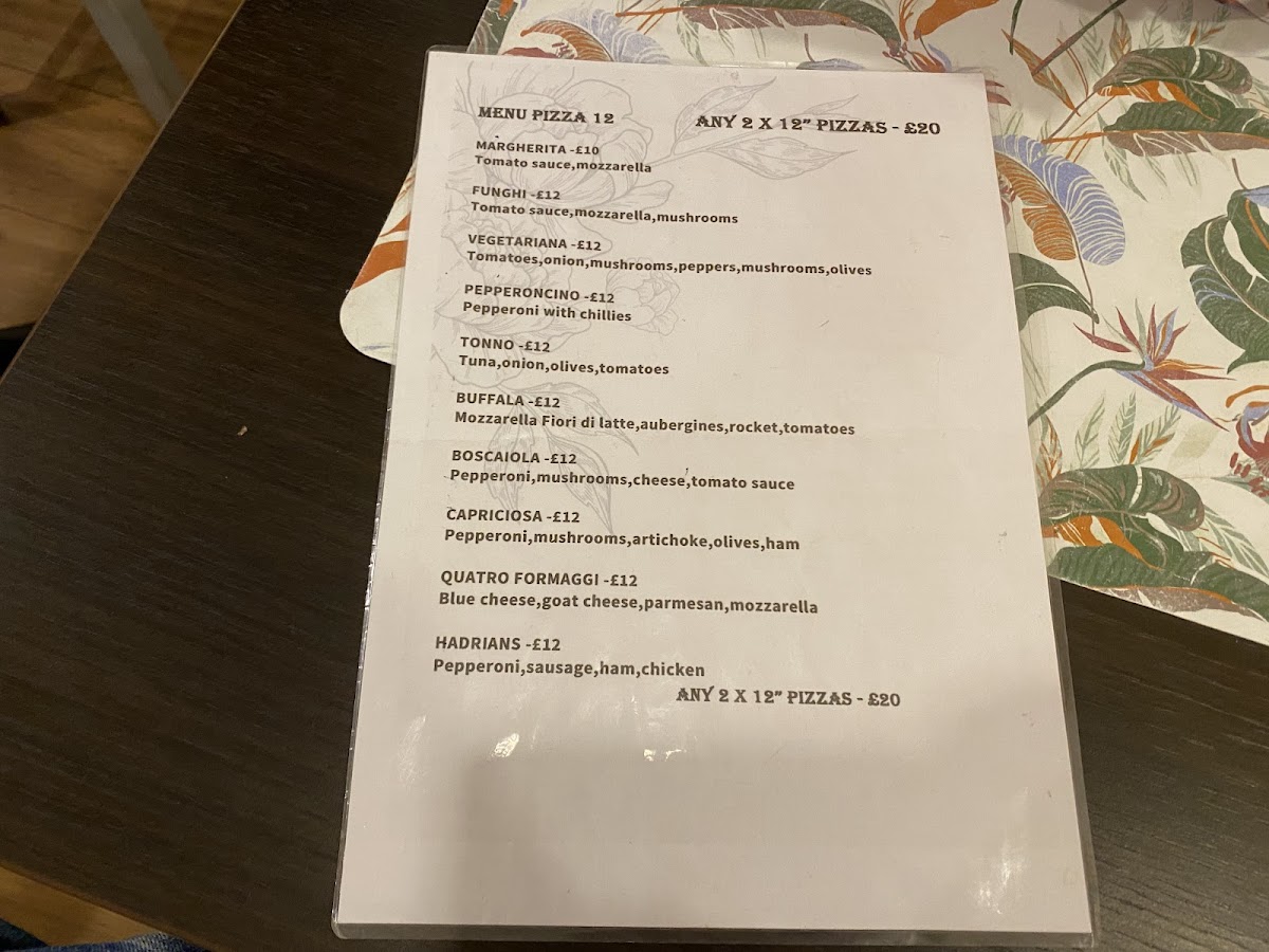 Menu Hadrians Italian Cuisine Acton-5