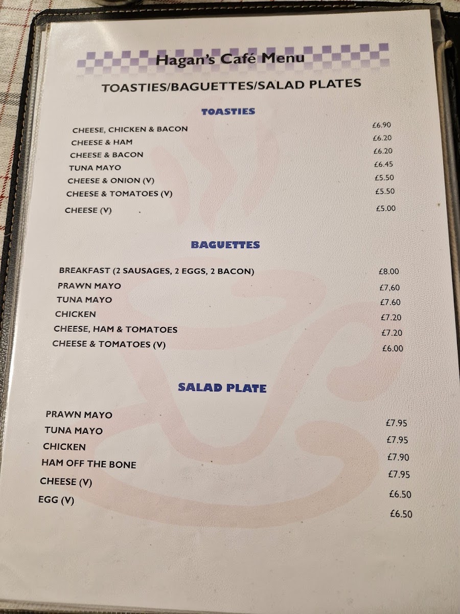 Menu Hagans Cafe & Chip Shop-3
