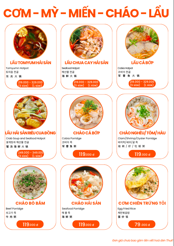 Menu Hải Sản Đà Nẵng Bé Biển-2