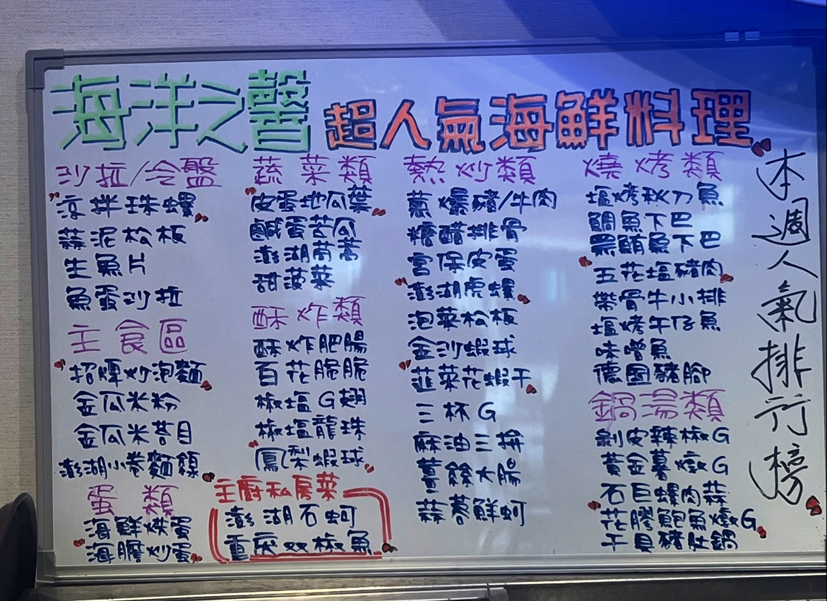 Menu Haiyang Zhi Xin Seafood Restaurant-8