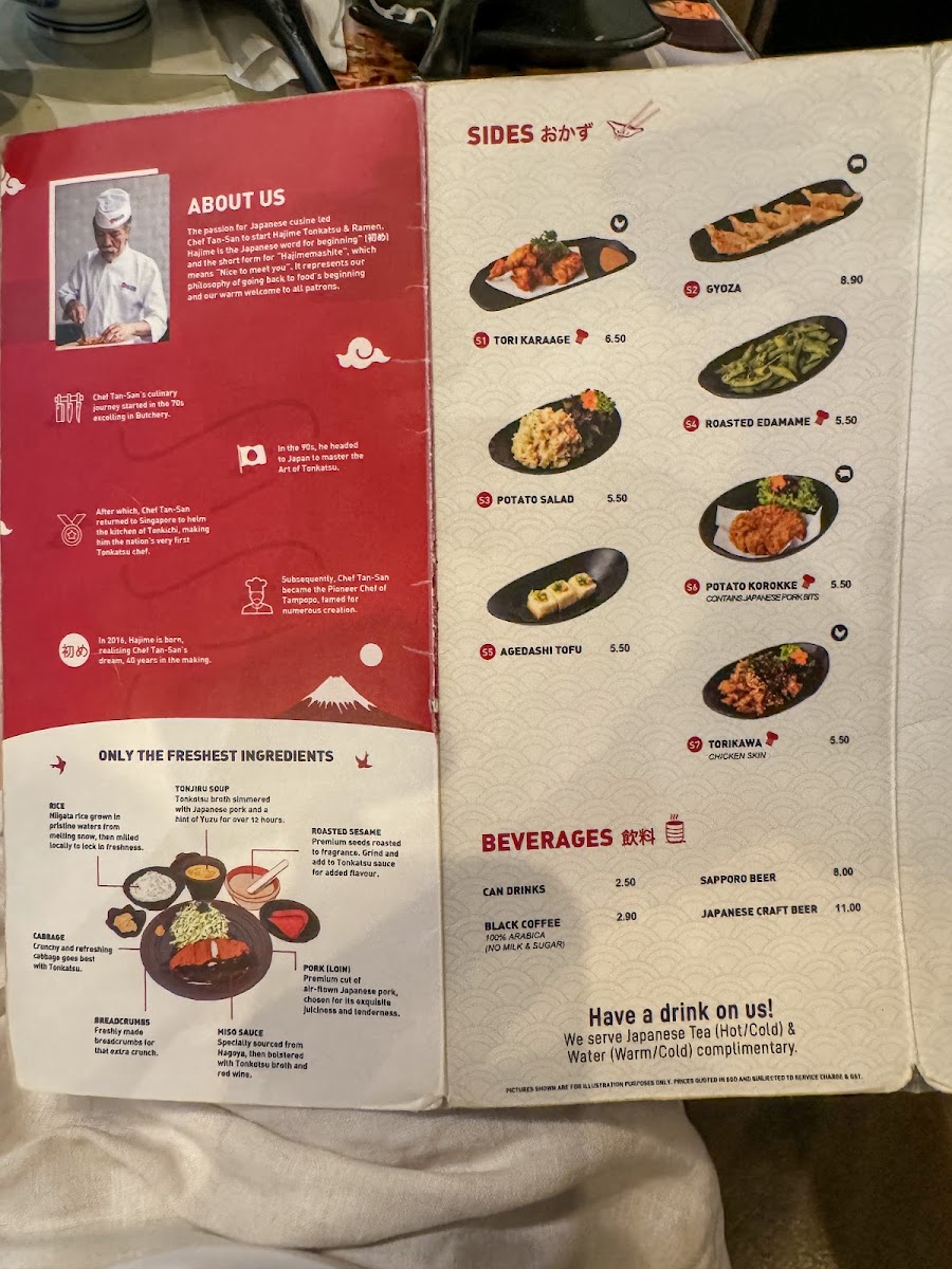 Menu Hajime Tonkatsu & Ramen (Myvillage @ Serangoon Garden)-4