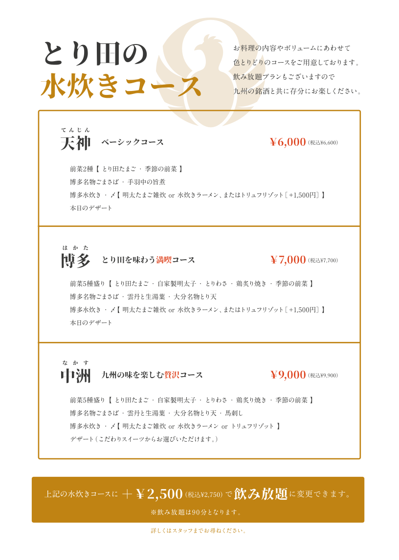 Menu Hakata Mizutaki Toriden-5