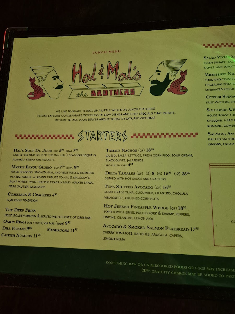 Menu Hal & Mal's-9