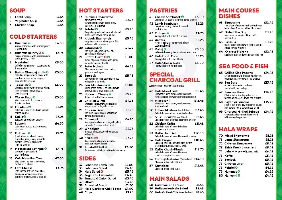 Menu Hala Lebanese-1