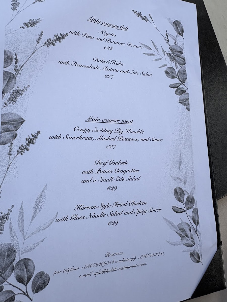 Menu Halali Restaurante & Bar-1